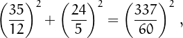\[\left（\frac{35}{12}\right）^2+\left