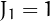 $J_1=1$