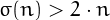 $\sigma(n) > 2\cdot n$