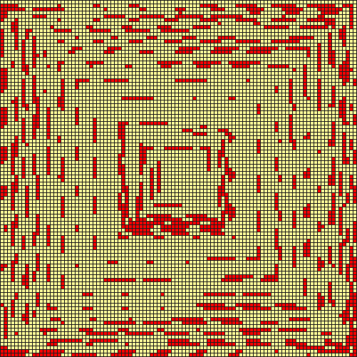 spiral pattern of canyon numbers