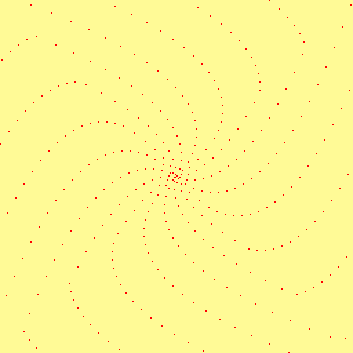 spiral pattern of triangular numbers